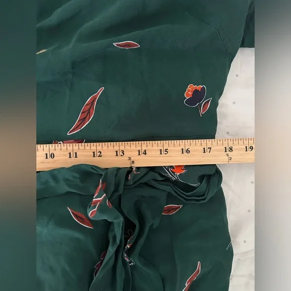 Boden Green Floral Midi Dress - Picture 14 of 15